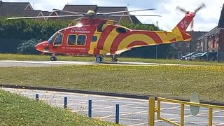 RARE Essex amp Herefordshire Air Ambulance Leonardo AW169 departs James Paget Hospital  080924 [upl. by Lonny31]