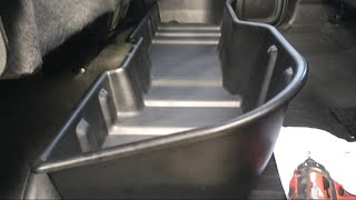 Under seat storage box for 2017 GMC Sierra crew cab [upl. by Anahs]