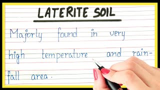 Definition of laterite soil  What is laterite soil  Short note on laterite soil [upl. by Namhar953]