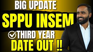 BIG UPDATE SPPU THIRD YEAR INSEM DATE OUT अब क्या करे  PRADEEP GIRI SIR [upl. by Teagan]