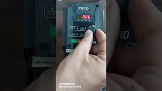 1 Teco inverter factory setting terminal FWD REV command Ferquency set عربي [upl. by Runck]