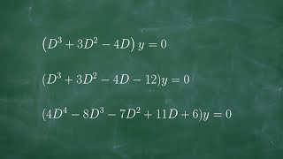 Homogeneous Linear Differental Equations with Constant Coefficients auxiliary equation [upl. by Netniuq760]