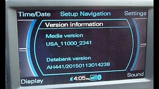 how to upgrade navigation us map 20152016 software on audi mmi 2g [upl. by Acenahs]