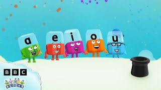 Lets Learn the Vowels 🅰️  Learn to Spell  Phonics for Kids  officialalphablocks [upl. by Demmy842]