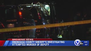 Onondaga County Sheriffs investigating attempted murder of deputy [upl. by Enaed]