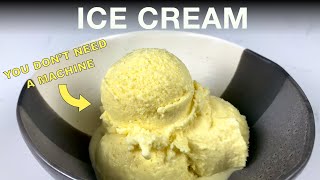 Making Custard Base ICE CREAM From Scratch At HOME with NO MACHINE [upl. by Notyrb]