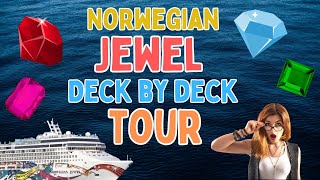 NCL Jewel Tour deckbydeck ship tour post refurbishment [upl. by Geordie]