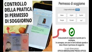 permesso di soggiorno Controllo e ritiro SMS per il ritiro del permesso di soggiorno [upl. by Nahseez]