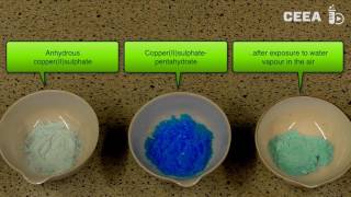 Hydrated and anhydrous copper sulphate [upl. by Ewold871]