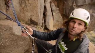 How to belay directly off the anchor using an ATC Guides belay [upl. by Yliab]