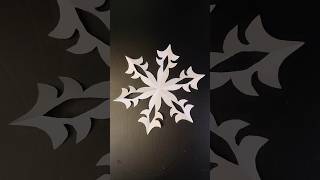 How to make easy paper snowflake shorts snowflakes part 67craft creative art yt papercrafts [upl. by Ad]