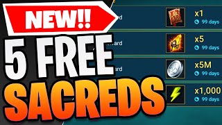 How to get 5 FREE SACRED SHARDS and more in Raid Shadow Legends [upl. by Eizzo]