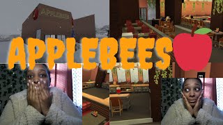 I MADE A REALISTIC APPLEBEES SIMS 4 SPEED BUILD [upl. by Shayla]