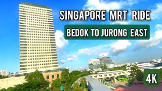 Singapore MRT Ride  Bedok to Jurong East [upl. by Ynavoj227]