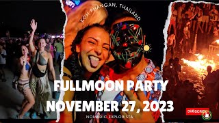 Full Moon Party in Koh Phangan November 2023  Unforgettable Night  Crazy Crowd Dancing All Night [upl. by Enoitna288]