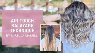 Air Touch Balayage Tutorial by Mirella Manelli  Kenra Color [upl. by Aihsad]