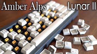 Lunar II  Alps SKCM Amber  AEK II JP  Aluminum  Typing Sounds [upl. by Mikel387]