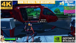 How To Refuel A Helicopter In Fortnite Chapter 2 Remix  Victory Royale [upl. by Frieder860]