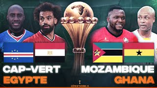 🔴🇨🇻🇪🇬 CAP VERT  EGYPTE  🇲🇿🇬🇭 MOZAMBIQUE  GHANA  3EME JOURNEE CAN 2024  CAN 2023  CAN 2024 [upl. by Ripley]