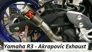 Yamaha R3  Akrapovic Exhaust Sound  India [upl. by West]