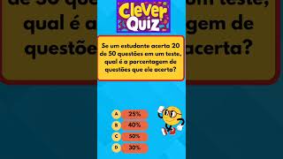 Quiz de Porcentagem quiz porcentagem [upl. by Goodden832]