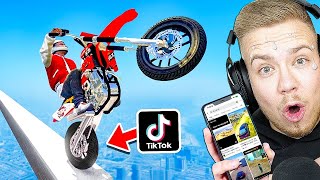 VIRALE GTA 5 STUNTS auf TIK TOK NACHMACHEN 140 [upl. by Obidiah]