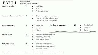 Conference Registration Form With Answers  IELTS LISTENING SECTION1 [upl. by Aubert]