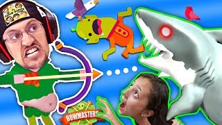 MOMMY CAN I SHOOTA SHARK PWEEEZ đźŚŠ BOWMASTERS Game w FGTEEV Duddy Chunky Boy Skit [upl. by Pinette]