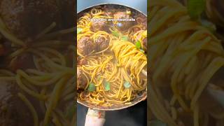 Spaghetti and Meatballs comfort dinner Quran recitation pastarecipe cookingathome [upl. by Naamann]