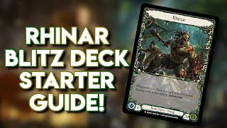 How to Play the Flesh and Blood Rhinar Classic Battles Deck  A FULL Breakdown Guide [upl. by Neevan293]