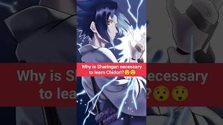 Why sharingan is important to learn chidori😲 chidorifacts narutoshippudenfacts animefactsanime [upl. by Ninaj]