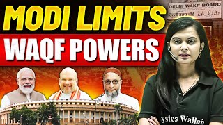 PM Modi Limits WAQF Powers 🔥 WAQF Board Bill in Parliament [upl. by Guild619]