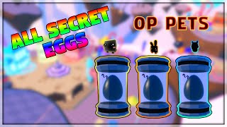 ALL SECRET EGG LOCATIONS  ROBLOX CANDY CLICKING SIMULATOR [upl. by Hnahym]