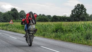 Honda Dominator 650 Wheelie [upl. by Jump567]