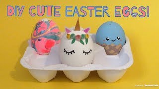 4 DIY easy Easter egg decoration ideas Super cute [upl. by Yelhsa]