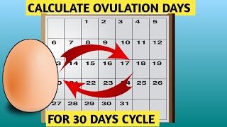 Calculating Ovulation Days A Guide for 30 Days Cycle [upl. by Arlen]