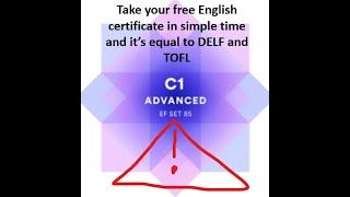 EF SET Free English certificate in short time إجابة امتحان شهادة اللغة الإنجليزية لمستوى C1 بالمج [upl. by Kennett]