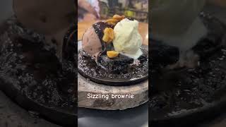 Sizzling Hot Brownie Icecream😋 cravings sizzlingbrownie hotchoco [upl. by Onahpets]