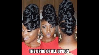 PROTECTIVE STYLE THE UPDO OF ALL UPDOS  ForTheLoveOfUpDos [upl. by Sheng]