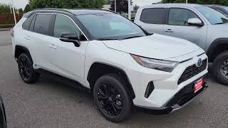 2023 Toyota RAV4 Hybrid XSE in Wind Chill Pearl White [upl. by Annairdua]