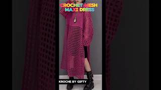 How crochet mesh maxi dress crochet maxi sabrinacarpentertour knitting howto krochebygifty [upl. by Ecirtam]