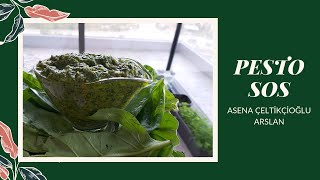 Pesto Sos  Evde Pesto Yapımı  Asena Çeltikçioğlu Arslan [upl. by Meijer]