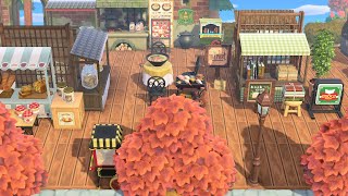 ACNH  marketplace with resident services island entrance  animal crossing build ideas [upl. by Aitropal]