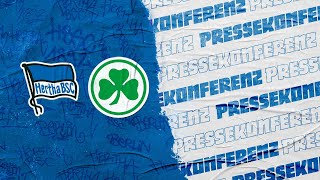 ReLive Pressekonferenz vor Greuther Fürth  Hertha BSC  Bundesliga [upl. by Glassman]