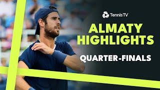 Tiafoe and Vukic Battle Khachenov amp Tabilo Also In Action  Almaty 2024 QuarterFinals Highlights [upl. by Hacceber74]