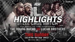 The Young Bucks vs Lucha Brothers  All Out 2021  Highlights [upl. by Yaffit346]