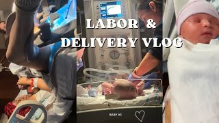 Labor amp Delivery Vlog 2024  Very Fast Natural Fail Labor  7 lb Baby Boy 🩵 [upl. by Raf]