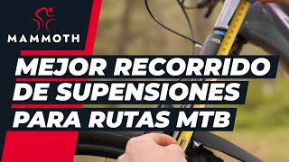 Qué recorrido de suspensiones necesito para rutas MTB [upl. by Atnohsal]