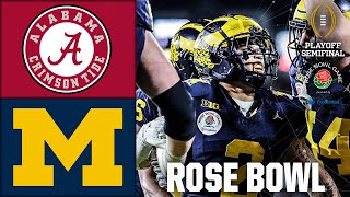 Rose Bowl Alabama Crimson Tide vs Michigan Wolverines  Full Game Highlights  CFB Semifinal [upl. by Atinomar23]