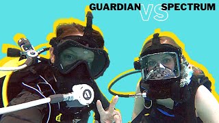 Scuba Diving OTS Guardian VS Spectrum Full Face Masks  Which one is better [upl. by Anelac]